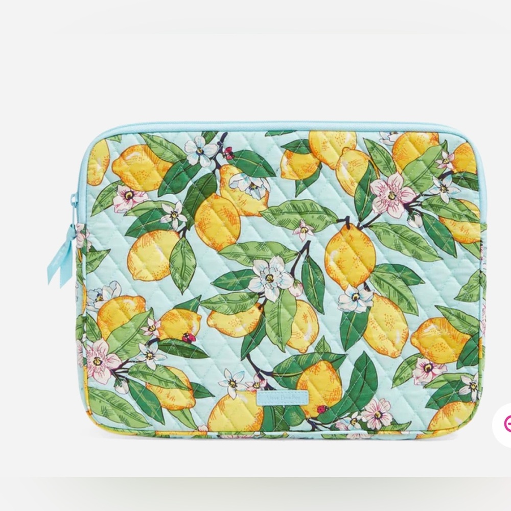 Vera Bradley Laptop Sleeve in Lemon Grove